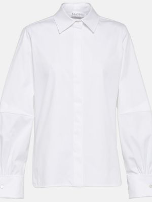 Bavlnená košeľa Max Mara biela