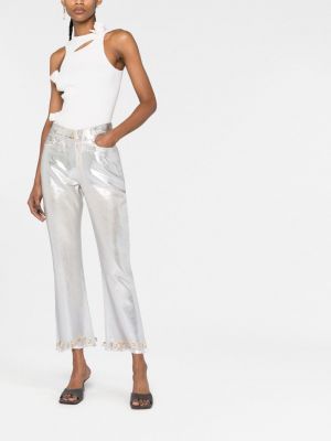Straight jeans Jacquemus silber