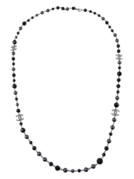 Perlen silberkette Chanel Pre-owned