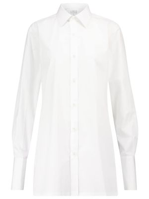 Długa koszula bawełniane z długim rękawem Maison Margiela - biały