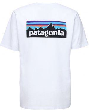 Bombažna majica Patagonia črna
