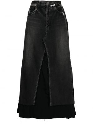 Spódnica jeansowa Maison Mihara Yasuhiro czarna