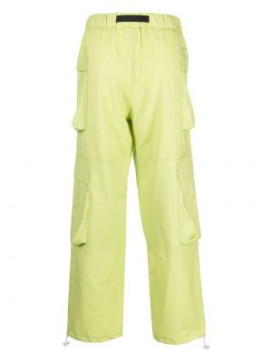 „cargo“ stiliaus kelnės su sagtimis Bonsai žalia