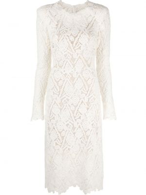 Blonder floral dress Ermanno Scervino hvit