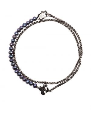 Bracelet avec perles Tateossian argenté