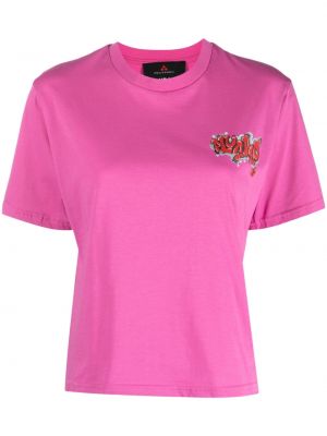 T-shirt con stampa Peuterey rosa
