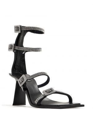 Zomšinės sandalai su kristalais Benedetta Bruzziches juoda