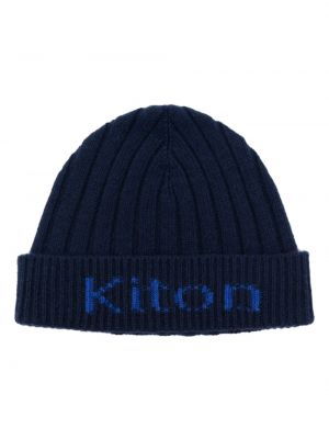 Kaschmir mütze Kiton blau