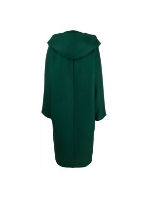 Abrigo de lana con capucha Alexandre Vauthier verde