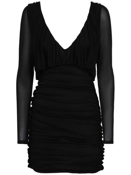 Мини рокля Saint Laurent черно