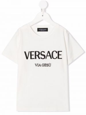 T-shirt för tjejer Versace Kids vit