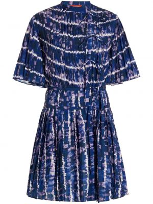 Плисирана мини рокля Altuzarra синьо