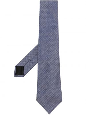 Cravată de mătase din jacard Givenchy albastru