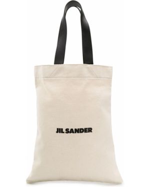 Шопинг чанта с принт Jil Sander