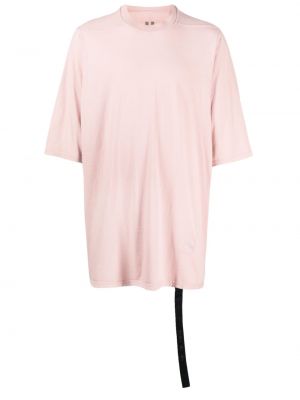 Koszulka bawełniana oversize Rick Owens Drkshdw różowa