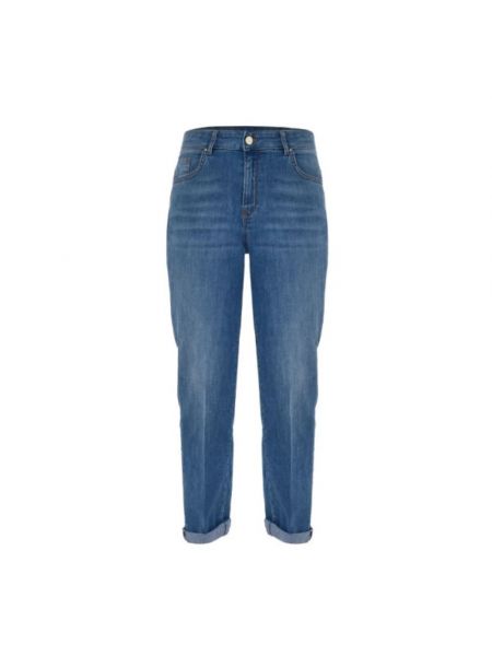 Niebieskie proste jeansy Kocca