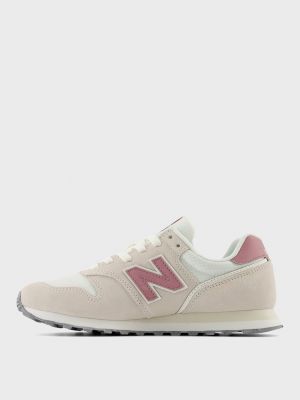 Замшеві кросівки New Balance 373 рожеві