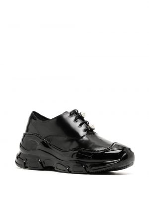 Iš natūralios odos oksfordo batai Simone Rocha juoda