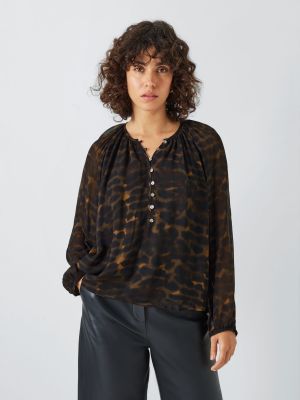 Леопардовая блузка с принтом с абстрактным узором Rails