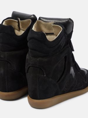 Sneakers in pelle scamosciata Isabel Marant nero