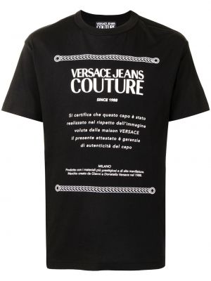 Camiseta manga corta Versace Jeans Couture negro