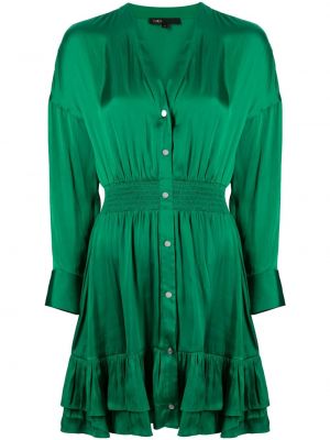 Saténové dlouhé šaty Maje zelená
