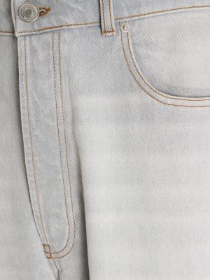 Jeans di cotone baggy Ami Paris grigio