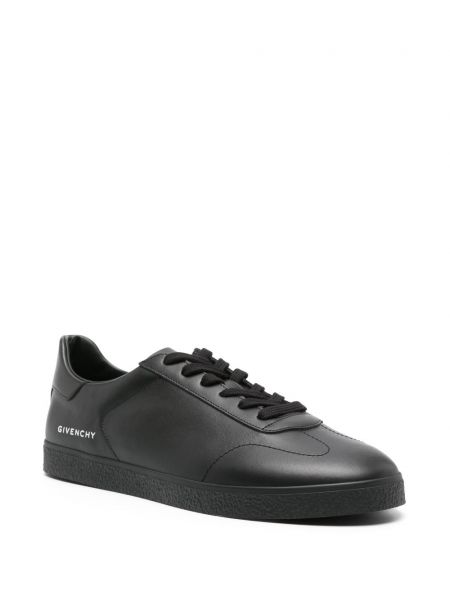 Sneakersy skórzane Givenchy czarne