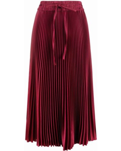 Falda de tubo de cintura alta Red Valentino rojo