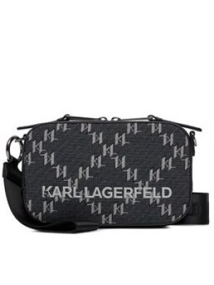 Taška přes rameno Karl Lagerfeld šedá