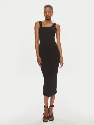 Džinsinė suknelė slim fit Versace Jeans Couture juoda