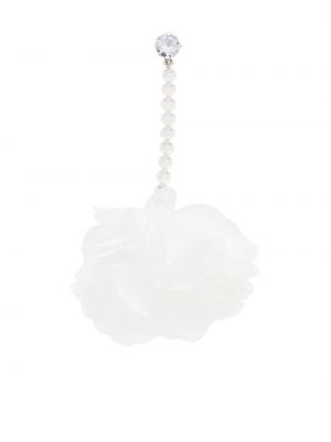 Обеци с перли на цветя Atu Body Couture бяло