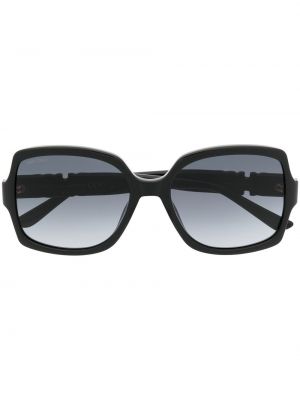 Oversize saulesbrilles Jimmy Choo Eyewear melns