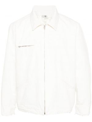 Prošivena pamučna jakna Mm6 Maison Margiela bijela