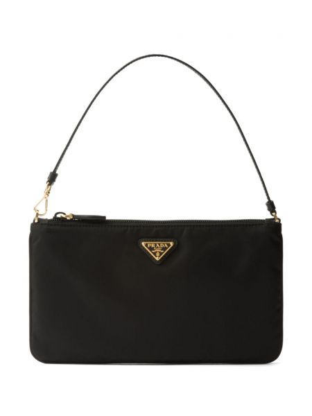 Mini-sac en nylon Prada noir