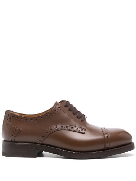 Læder brogues Gucci brun