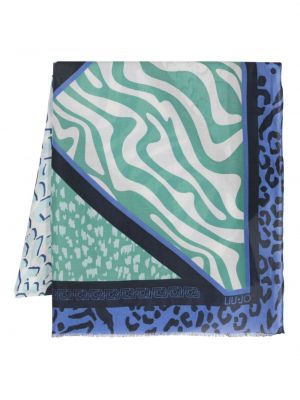 Echarpe à imprimé à motifs abstraits Liu Jo bleu