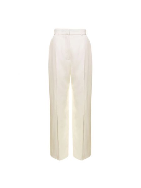 Szerokie spodnie eleganckie Casablanca białe