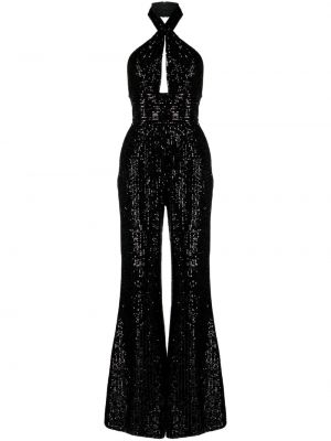 Ολόσωμη φόρμα με παγιέτες Elie Saab μαύρο