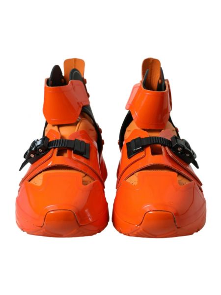 Sneakersy Dolce And Gabbana pomarańczowe