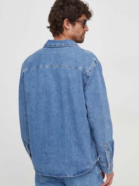 Džínová košile Calvin Klein Jeans modrá