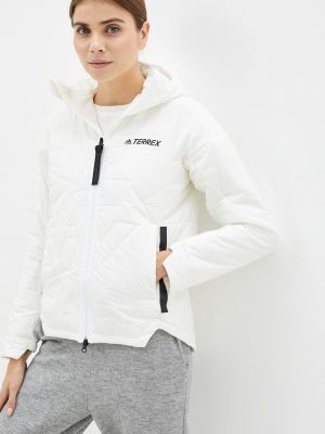 Утепленная куртка Adidas, белая