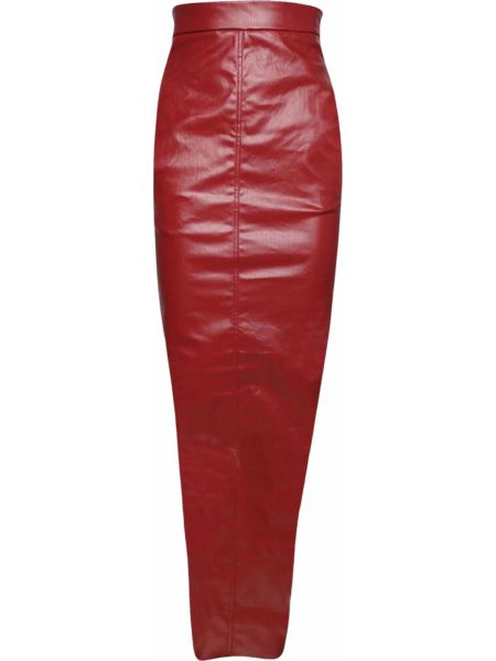 Джинсовая юбка Rick Owens красная
