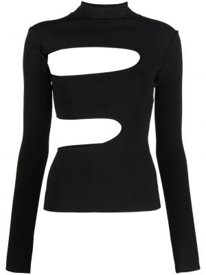Длинная футболка Roberto Cavalli, черная