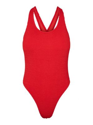 Vientisas maudymosi kostiumėlis Pieces raudona
