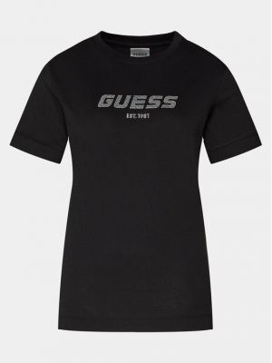 Marškinėliai Guess juoda