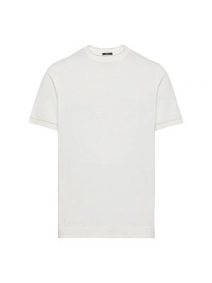 Strick t-shirt aus baumwoll Boggi Milano weiß