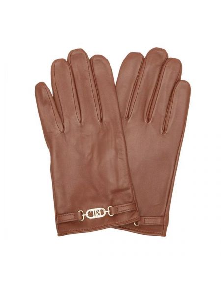Перчатки hw lthr glove dill Lauren Ralph Lauren коричневый