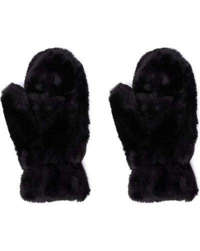 Rękawiczki z futerkiem Apparis czarne