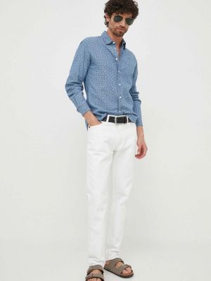 Koszula jeansowa slim fit bawełniana Pepe Jeans niebieska